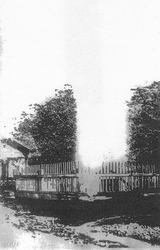 Gejzír v Herľanoch v 19. storočí, v čase jeho vzniku