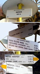 Turistické značky v Hačave