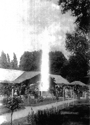 Gejzír v Herľanoch na prelome 19. a 20. storočia