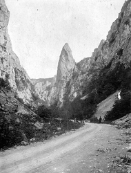 Fotografia skalného útvaru Cukrová homoľa z konca 19. storočia