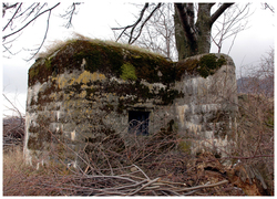 Starý vojenský bunker neďaleko Slanskej huti