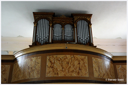 Historický organ evanjelického kostola v Štóse