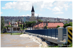 Počas záplav v roku 2010 - v Košiciach pri mestskej časti Ťahanovce